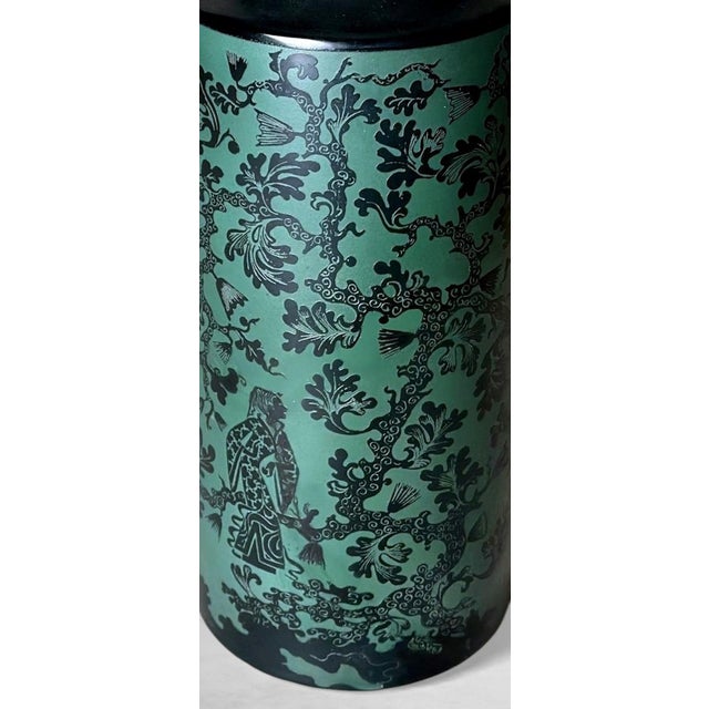 Ceramic Finzi “Oro Zecchino” Decorated Ceramic Vase For Sale - Image 7 of 18