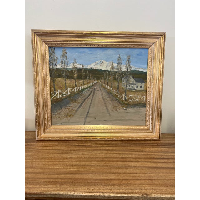 1970s Vintage Framed Painting For Sale - Image 5 of 9