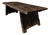Large Rustic Brutalist Dining Table in Wood For Sale