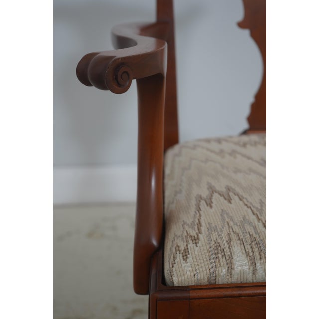 Wood Set of Eight Eldred Wheeler Cherry Dining Room Chairs For Sale - Image 7 of 18