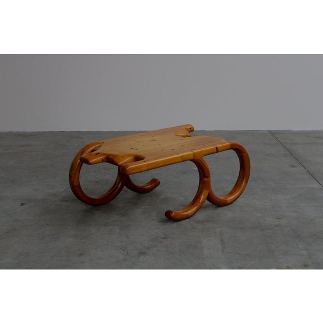 Artistic Pine Coffee Table, Denmark, 1970s For Sale - Image 13 of 13