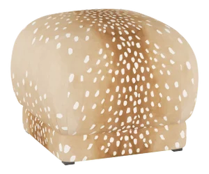 Lyra Ottoman in Natural Fawn