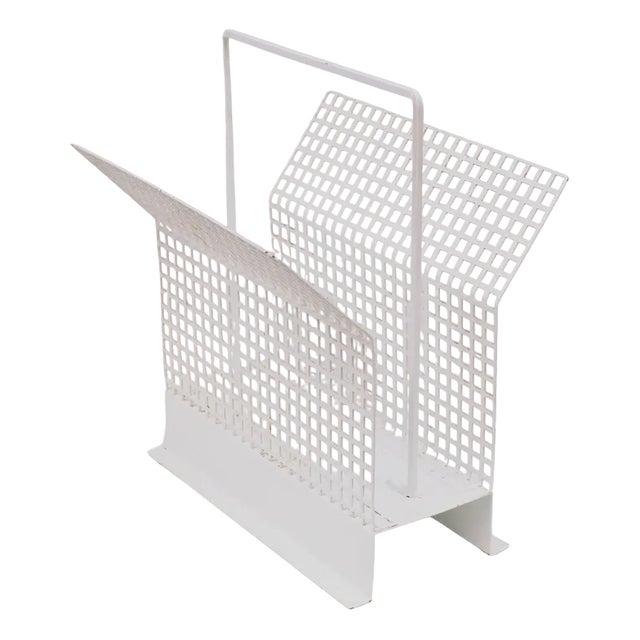Perforated Metal Newspaper Rack, France, 1965 For Sale