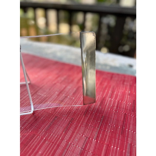 Dorothy Thorpe | Sterling Silver and Translucent Glass Tray For Sale In Los Angeles - Image 6 of 7