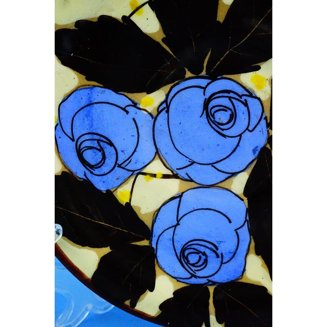 Blue Vintage Ceramic Plates by La Spiga Roma, 1930s, Set of 2 For Sale - Image 8 of 18