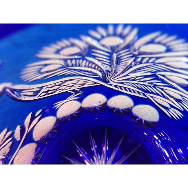 Glass Cobalt Glass Beer Mug by A. Jabłoński, 1980s For Sale - Image 7 of 18