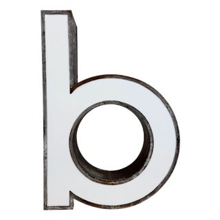 Vintage Illuminated Advertising Letter B, 1960s For Sale
