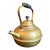 Vintage Brass Tea Kettle With Wooden Handle For Sale