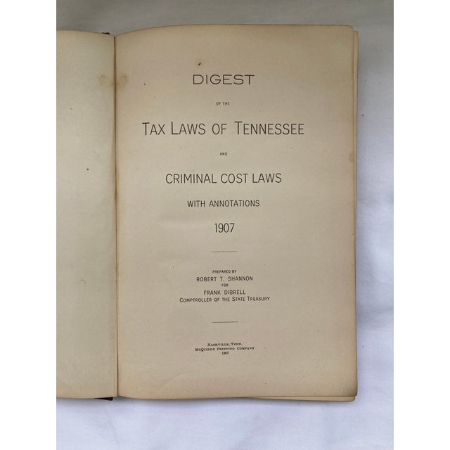 Illustration 1907 Antique Legal Volume For Sale - Image 3 of 7