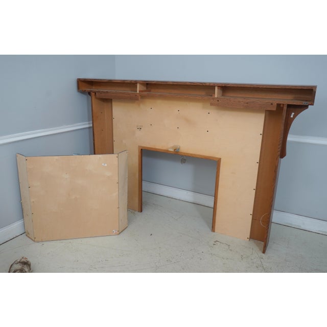 Stickley Tiled Mission Oak Fireplace Mantle For Sale - Image 12 of 14
