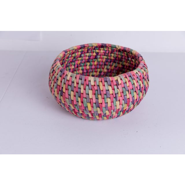 Mexican MultiColored Woven Baskets Set of 2 Chairish
