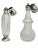 19th Century Dutch Silver and Crystal Scent or Perfume Bottles, Set of 2 For Sale - Image 3 of 5