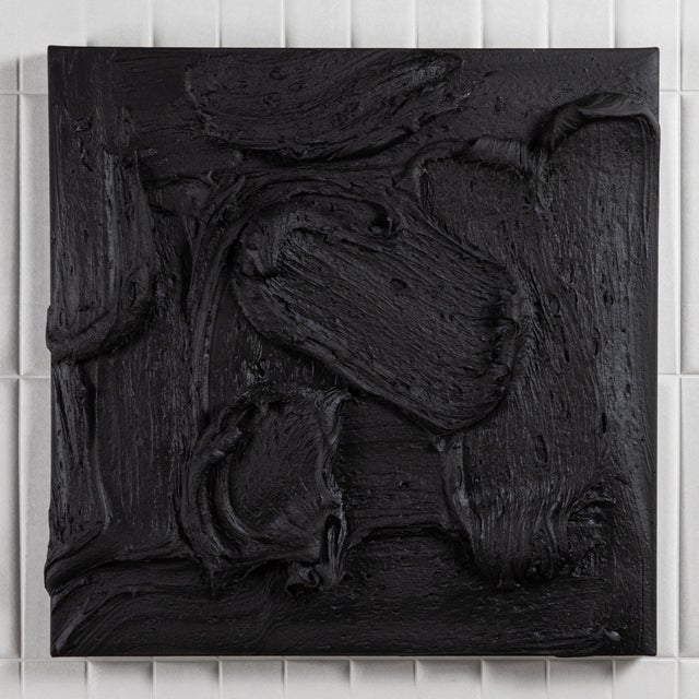 Modern Modern Textural Monochromatic Painting by Michael Allen For Sale - Image 3 of 4