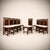 Textile Model 614 Coonley 2 Chairs by Frank Lloyd Wright for Cassina, 1900s, Set of 8 For Sale - Image 7 of 9