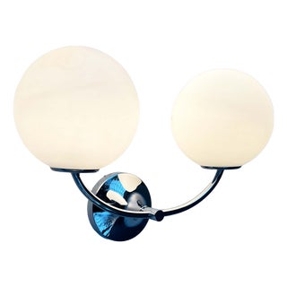Mid-Century Modern Swiss Space Age Type 1804 Chrome Sconce by E.R. Nele for Temde, 1960s For Sale