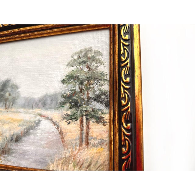 2020s Framed Landscape Original Painting Art Summer Antique Style by Valeriya Serova For Sale - Image 5 of 9