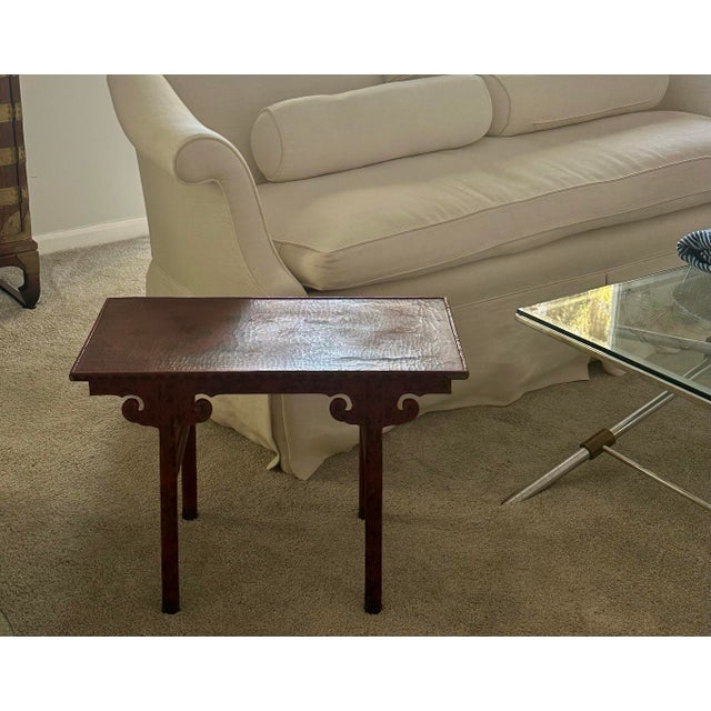 Chinese Red Lacquer Side Table, Drinks Table, 19th C. For Sale - Image 9 of 11