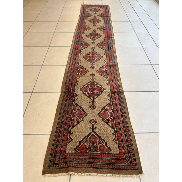 Early 20th Century Antique Sarab Runner Rug - 2′10″ × 15′8″ For Sale In New York - Image 6 of 11