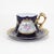 Ceramic Vintage Cobalt Blue & Gold Porcelain Tea Set – Romantic Courting Scene For Sale - Image 7 of 12