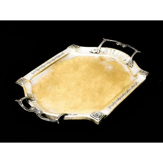 Art Nouveau Tray by Argentor, 1890s For Sale - Image 5 of 11