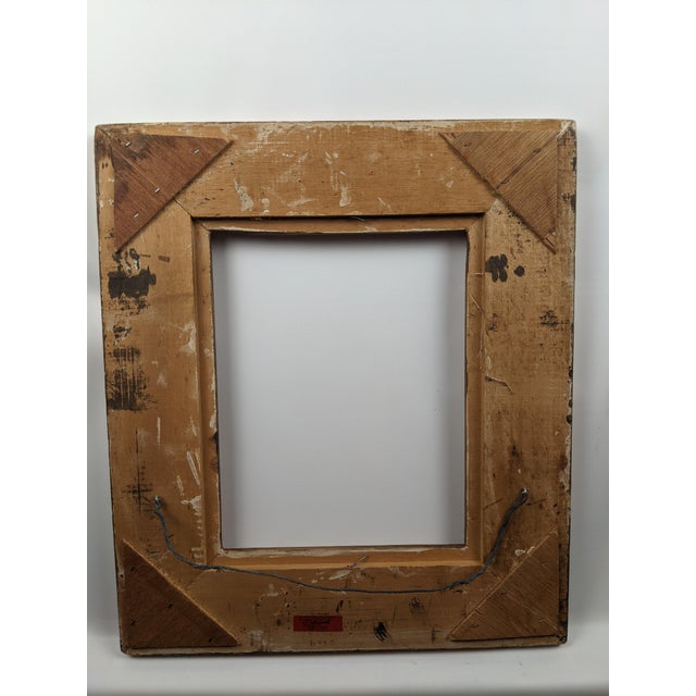 Vintage Gallerywall Green and Gold Gilt Wood 8 X 10 Picture Frame, Taiwan For Sale - Image 12 of 13