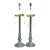 Vintage Stiffel Neoclassical Bronze Table Lamps, Pair For Sale