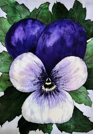 Giclee Print Purple “Viola” Watercolor Painting