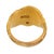 1910s Art Nouveau Old Cut Diamond 14k Yellow Gold Floral Ring, Size 8 For Sale In Los Angeles - Image 6 of 7