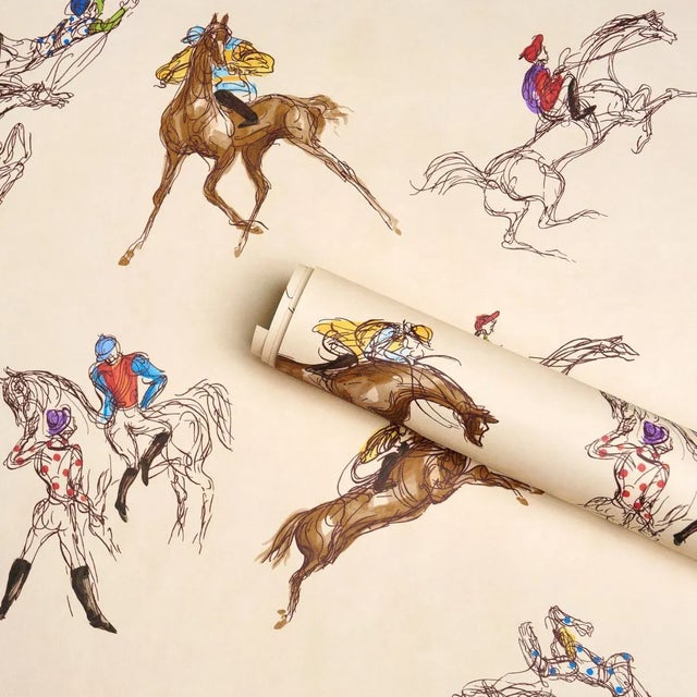 Schumacher Schumacher x Backdrop Tanbark Multi Wallpaper In Multi For Sale - Image 4 of 4