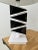 Mid-Century Modern Vintage Graphic Black + White Plexi Lamp Attributed to Moss, Circa 1950s For Sale - Image 3 of 11