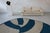 Jiko I (Deep Sea and White Sand) Rug by Kelechi Ejikeme for Swallo Studio For Sale - Image 4 of 9