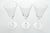 American 1940s Vintage Set of 3 Etched Flower & Garland Crystal Wine Glasses For Sale - Image 3 of 8