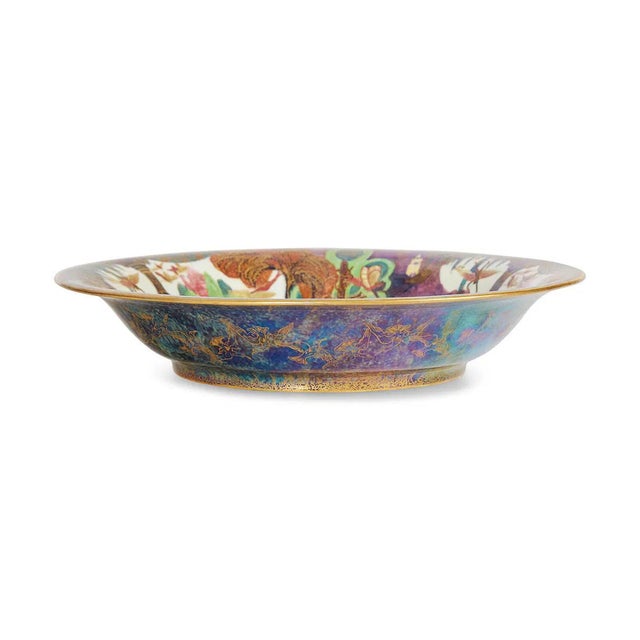Fantastic Opulence: Wedgwood Fairyland Lustre Charger "Garden of Paradise", Daisy Makeig-Jones (1881–1945), Circa 1920s A...