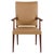 Mahogany Armchair in Light Leather by Jacob Kjær, 1950s For Sale - Image 10 of 10
