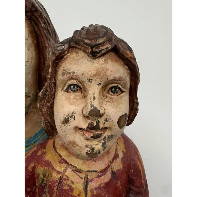 Baroque Devotional Figure of St. Joseph with the Christ Child, Southern Germany, 1750-1800 For Sale - Image 18 of 18