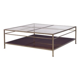 Hyde Park Large Square Cocktail Table For Sale