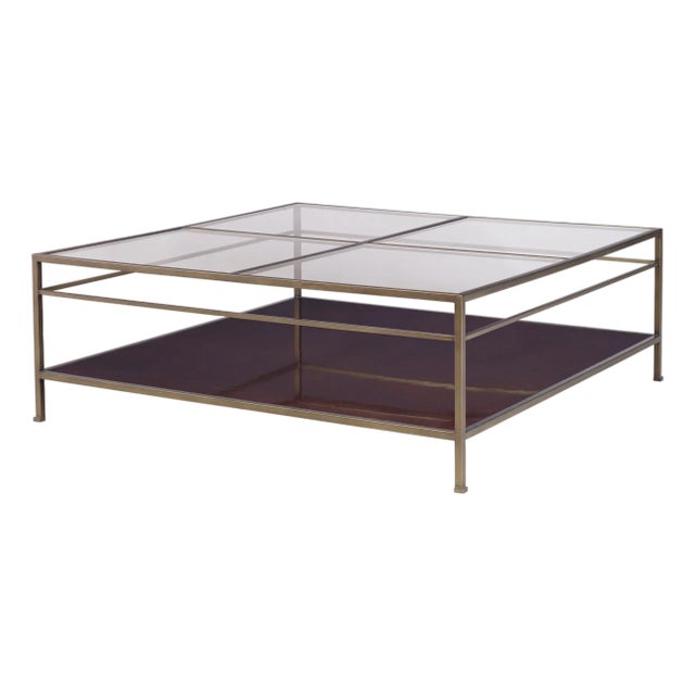 Hyde Park Large Square Cocktail Table For Sale