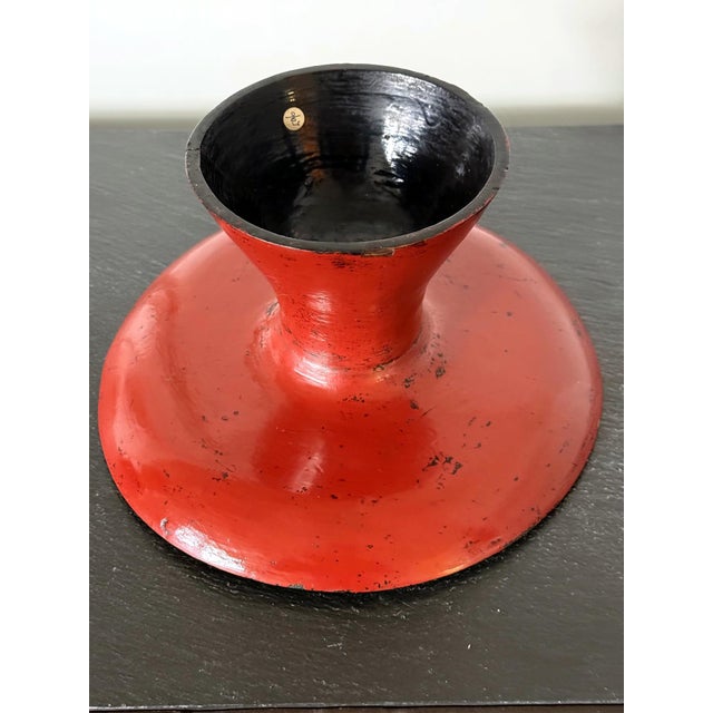 Rare Japanese Negoro Stem Dish Momoyama Edo Period For Sale In Atlanta - Image 6 of 18