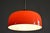 Orange Mid-Century Chandelier in Chrome, Plastic and Glass, Italy, 1960s For Sale - Image 8 of 9