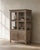 1930s Extra Large Vintage Teak Wood Cabinet | Antique Indian Glass Armoire | Wabi Sabi Storage Display | Rustic Home Decor For Sale - Image 5 of 5