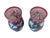 Vintage Hand Painted Purple Glass Hurricanes- A Pair For Sale - Image 9 of 17