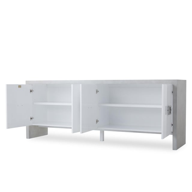 Transitional Century Furniture Liza Credenza - White For Sale - Image 3 of 4