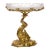 1960s 1960s Italian Gilt Dolphin Base & Frosted Glass Compote For Sale - Image 5 of 8