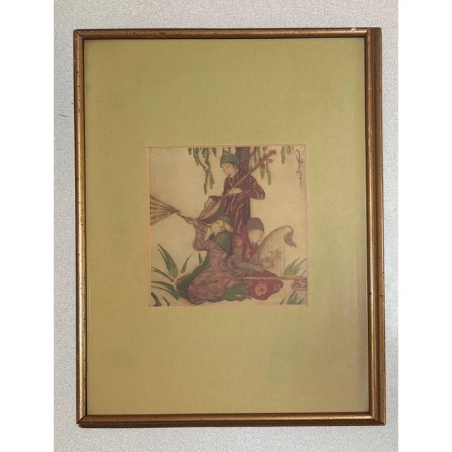 Up for sale is this gorgeous framed print by Elyse Ashe Lorde, one of three we are currently selling. Framed in a gold...