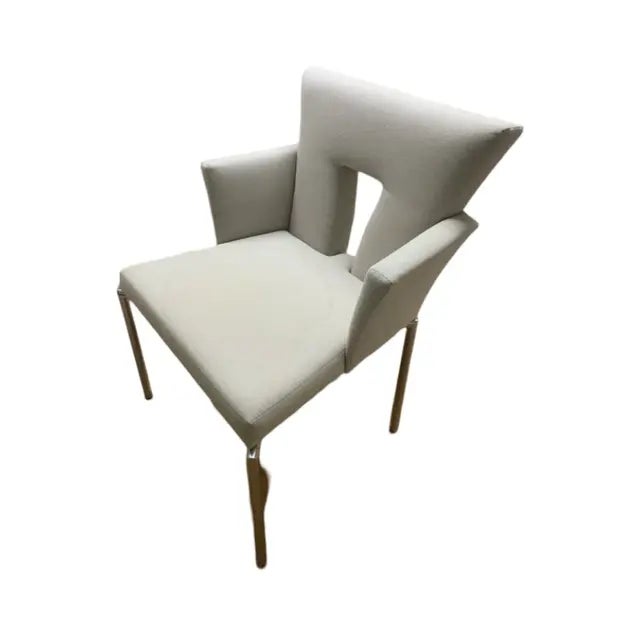 This is the Hollywood chair Attributed to Brueton which can be used as an elegant dining or an occasional chair. The slim...