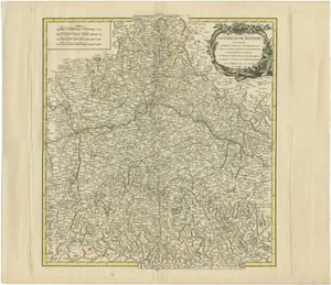 Antique Map of the Circle of Bavaria by Vaugondy, 1757
