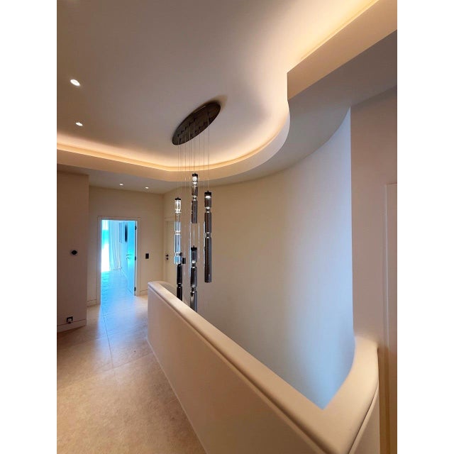 Sagano 5 Lights Glass Pendant by Riviera Light For Sale - Image 6 of 9