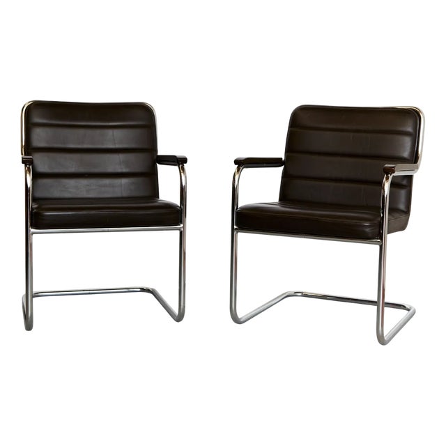 S46 F Cantilever Chairs by Rudolf Glatzel for Thonet, 1970s, Set of 2 For Sale