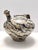 Mid-Century Modern Vintage Beige and Green Lacquered and Terracotta Vase, Deruta, Italy, 1950s For Sale - Image 3 of 10