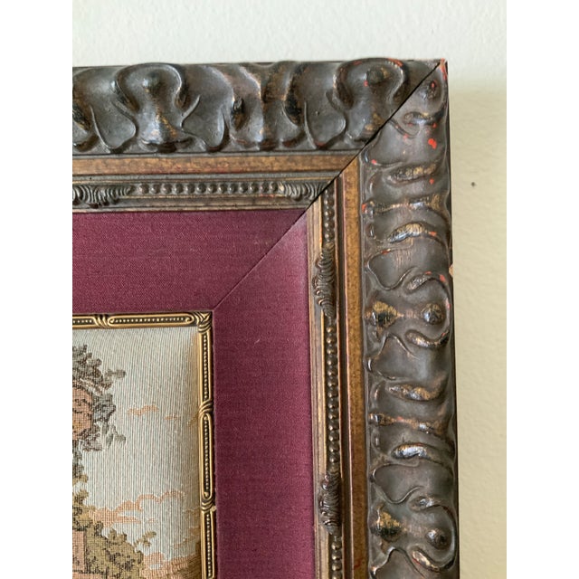 A playful depiction of friends playing hide n’ seek in the garden. This piece was purchased in France, spent several years...